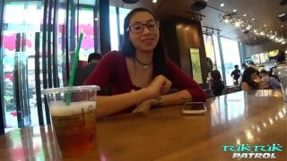 Newcy Thai gets picked up and refucked by new guy that leaves her pussy destroyed in cum